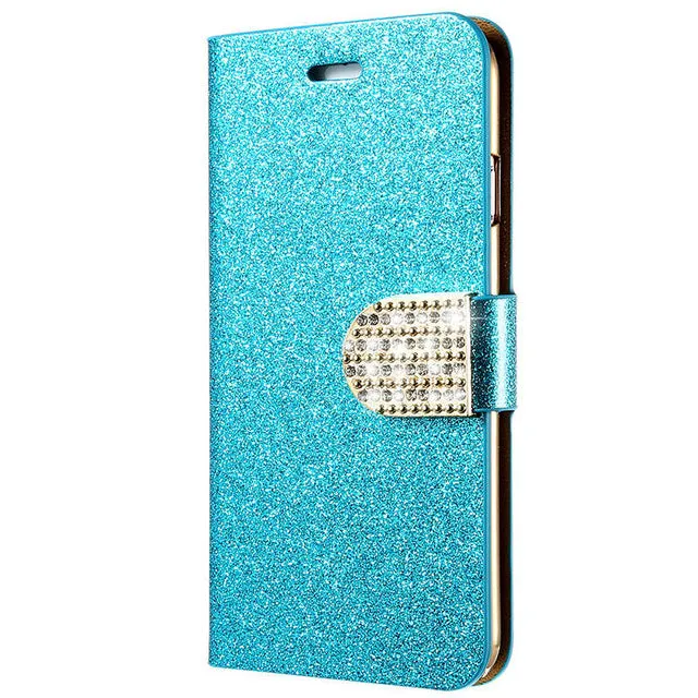 Flip Case For iPhone 6 6s 7 Plus Glitter Girl Leather Bags