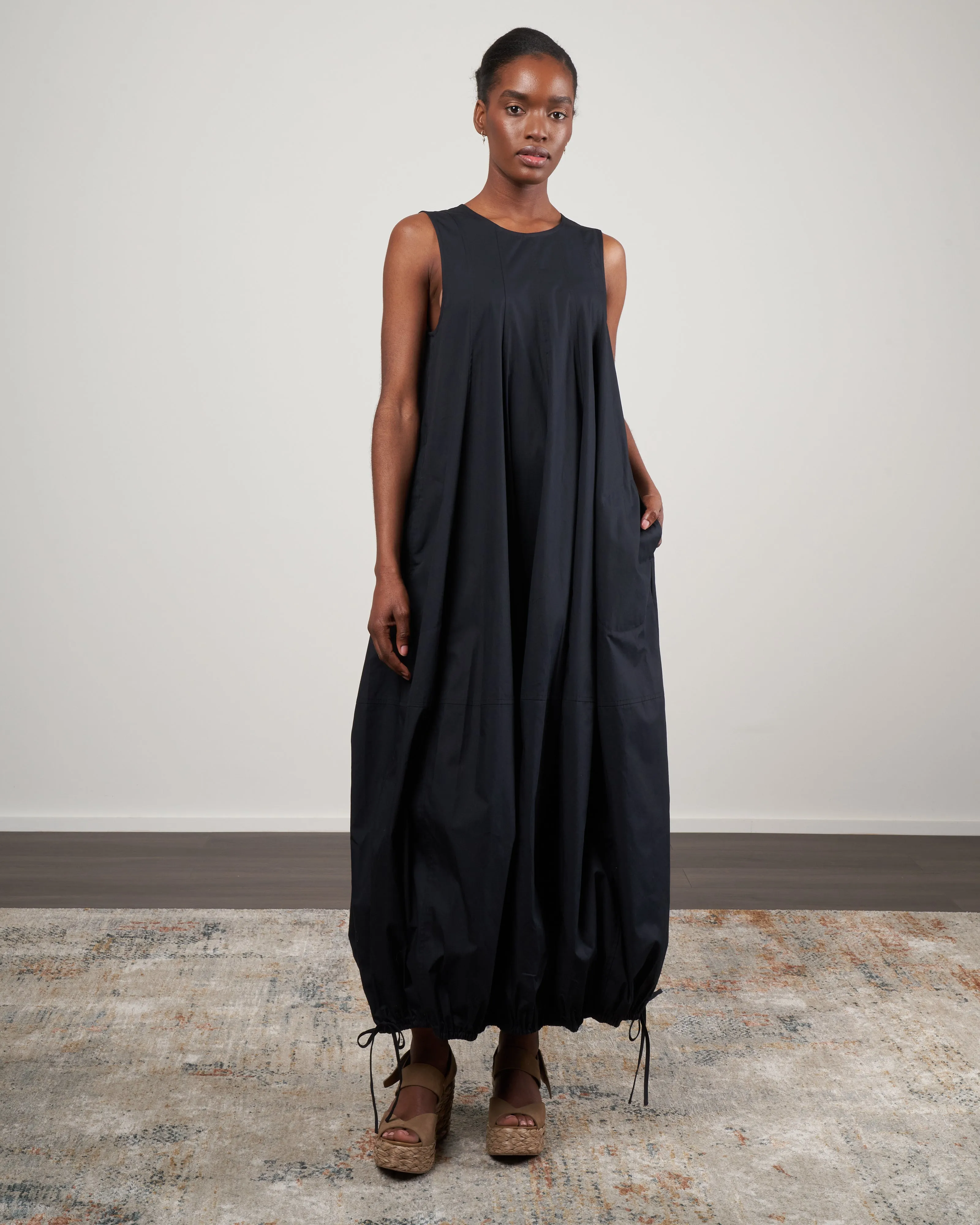 frankie tank dress - black