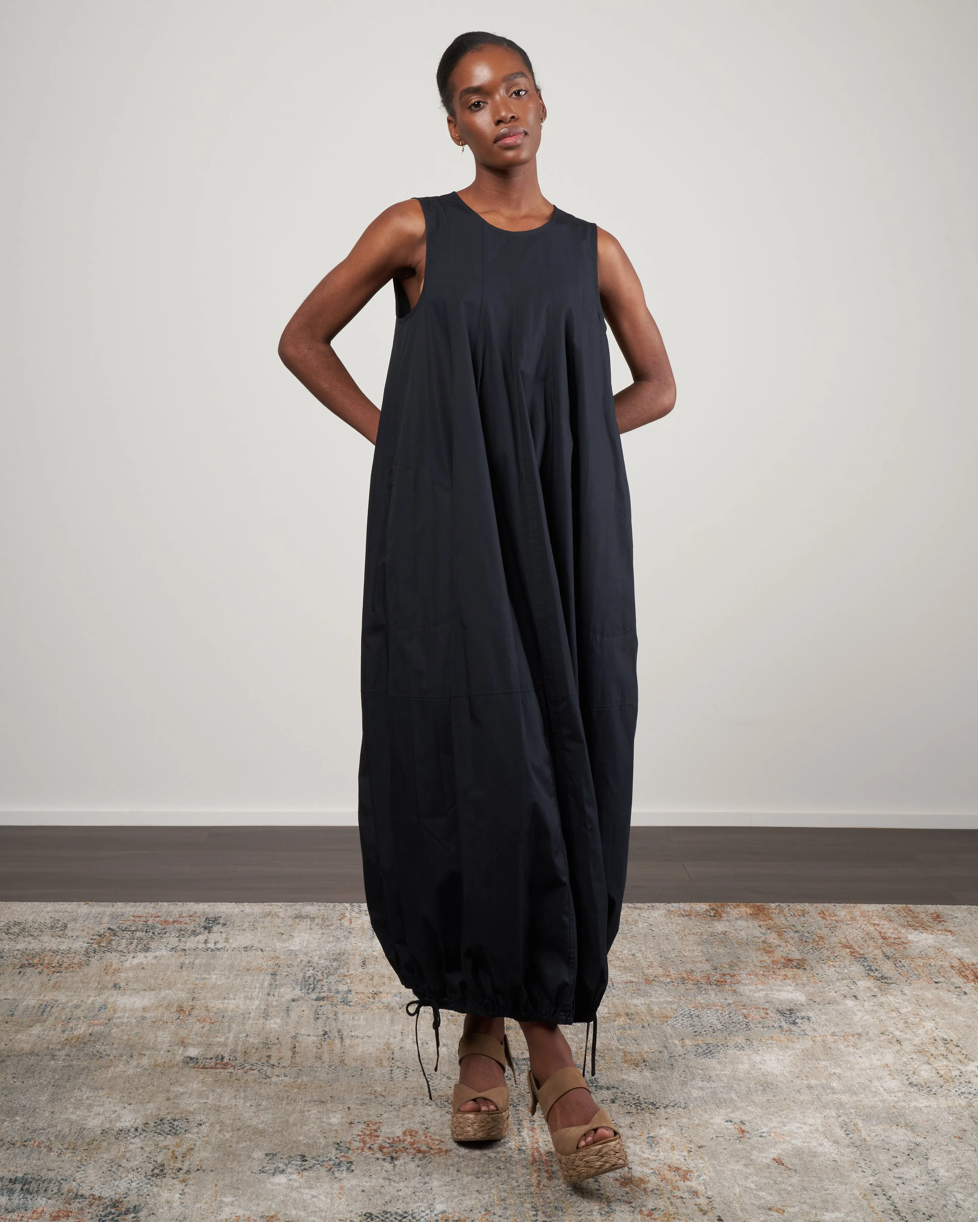 frankie tank dress - black