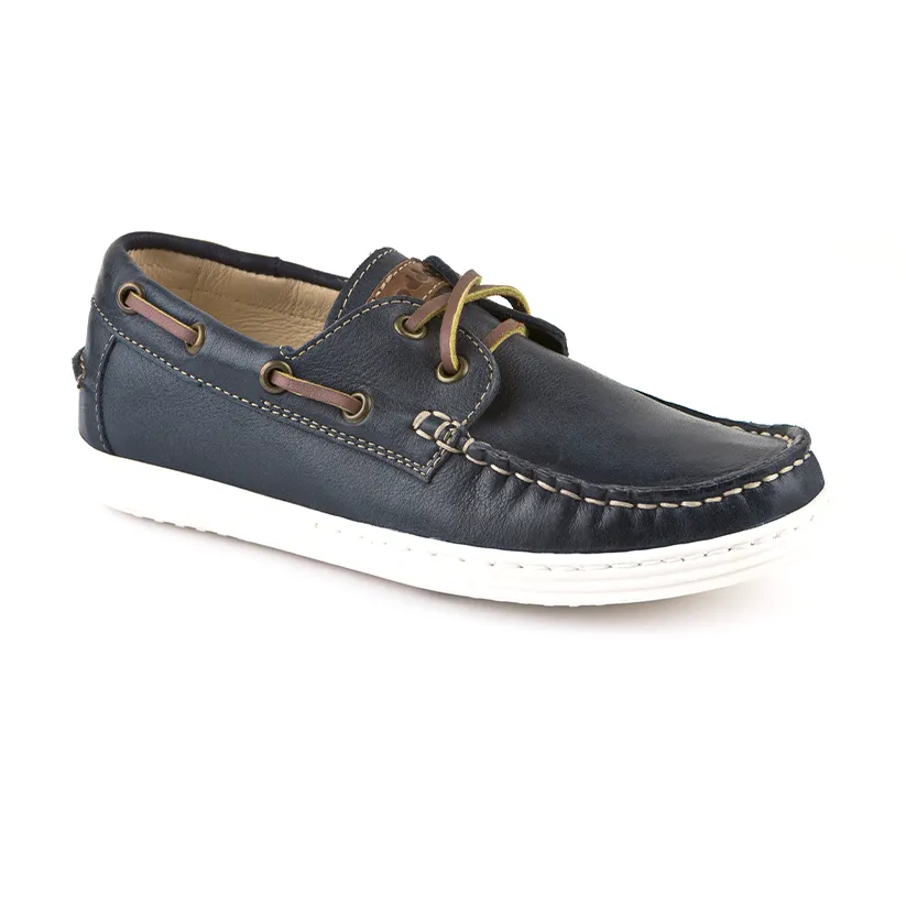 Froddo Dark Blue Boat Shoes