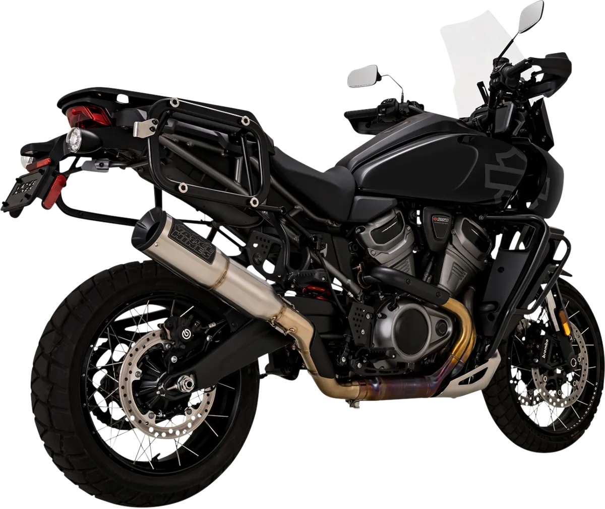 HD Pan America 1250. V&H - Hi-Output 450 Slip-On Muffler.
