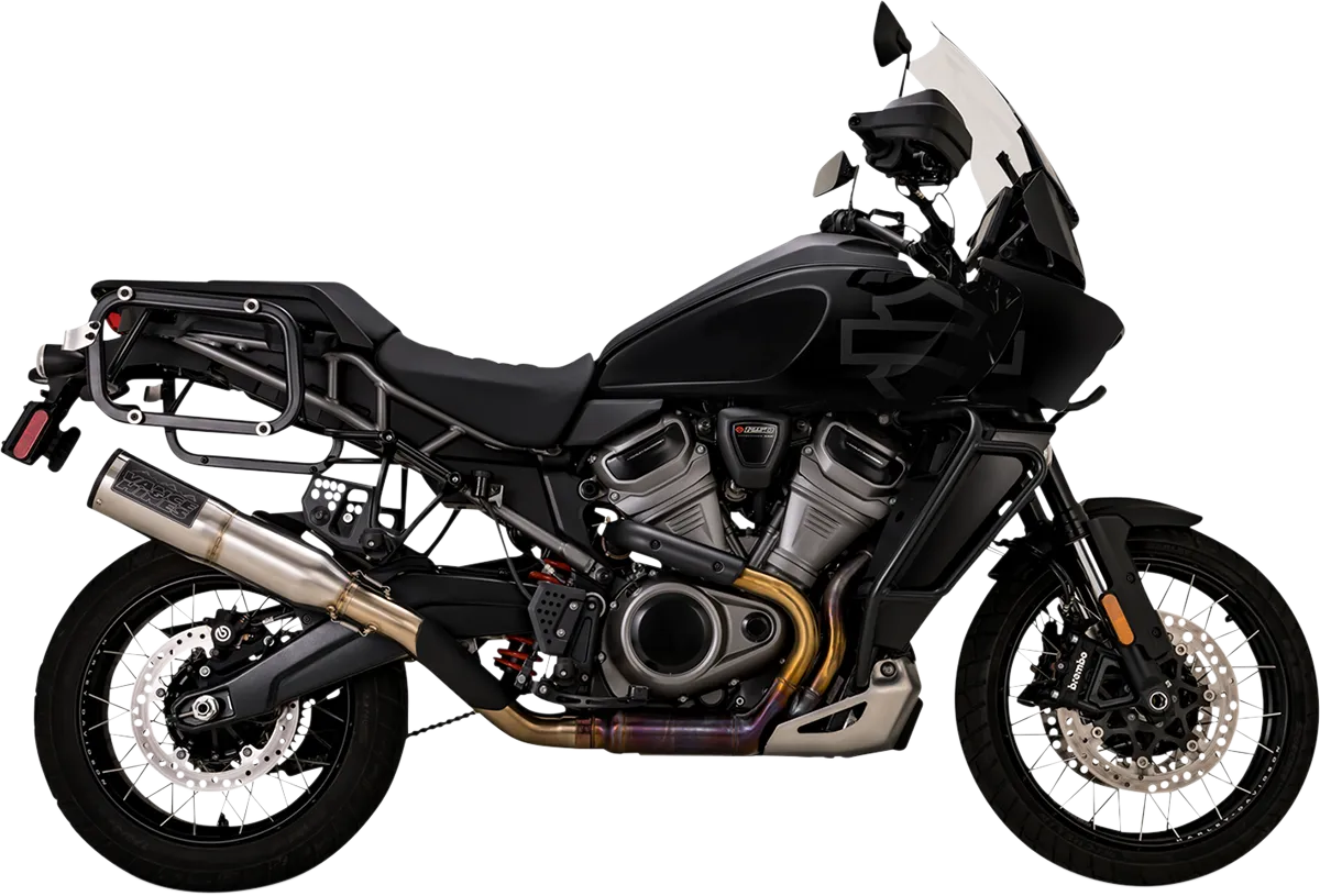 HD Pan America 1250. V&H - Hi-Output 450 Slip-On Muffler.
