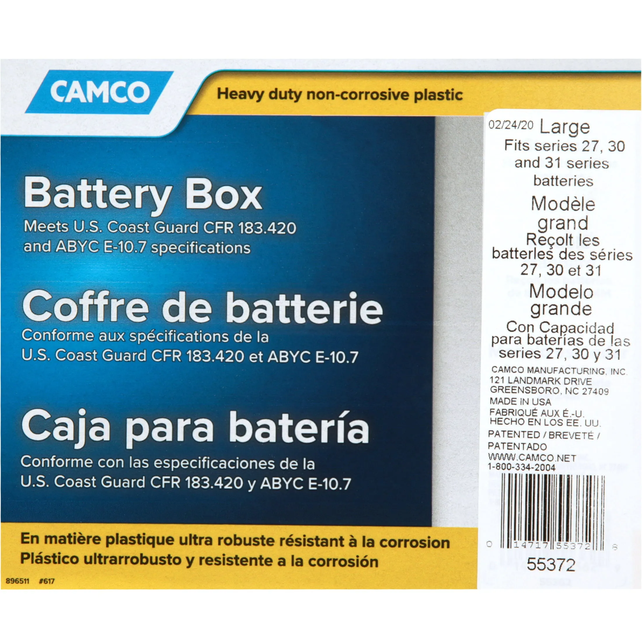 Heavy Duty Battery Box Group 27-31 Car Automotive Marine RV Boat Camper New