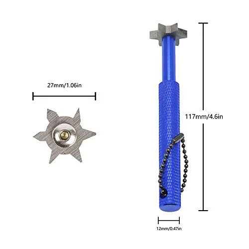 HISTAR Golf Club Groove Sharpener and Cleaner Tool with 6 Heads from Specialty Golf Products (Blue)