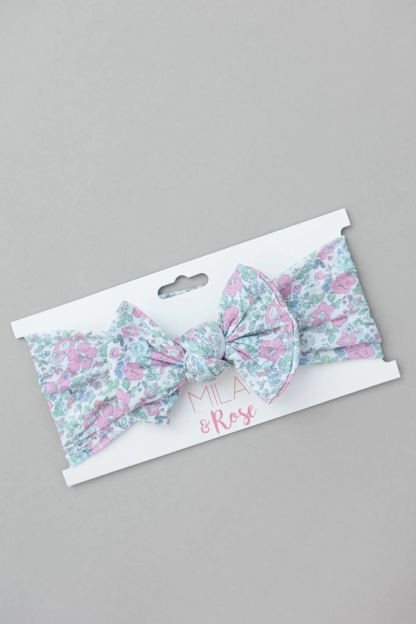 Hydrangea Nylon Bow Headwrap