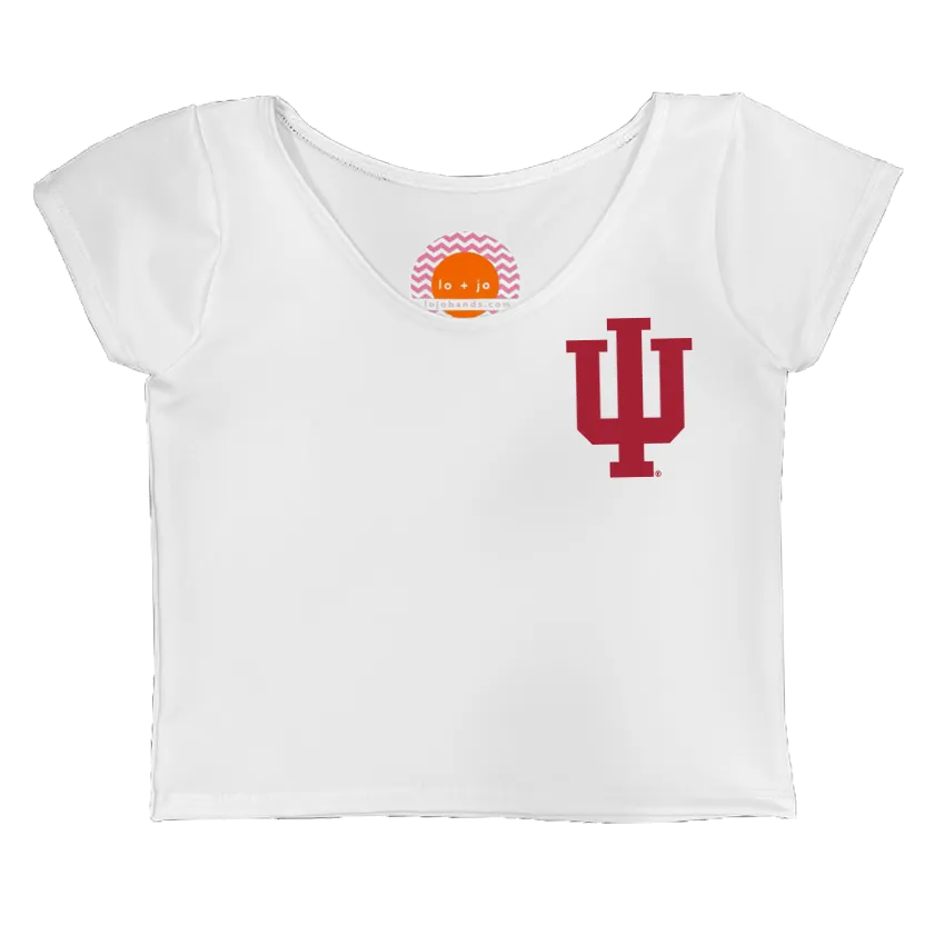Indiana Hoosiers White Babydoll Tee