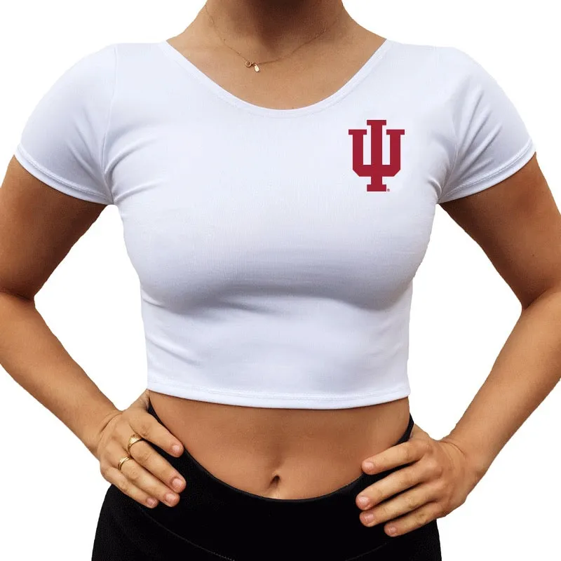 Indiana Hoosiers White Babydoll Tee