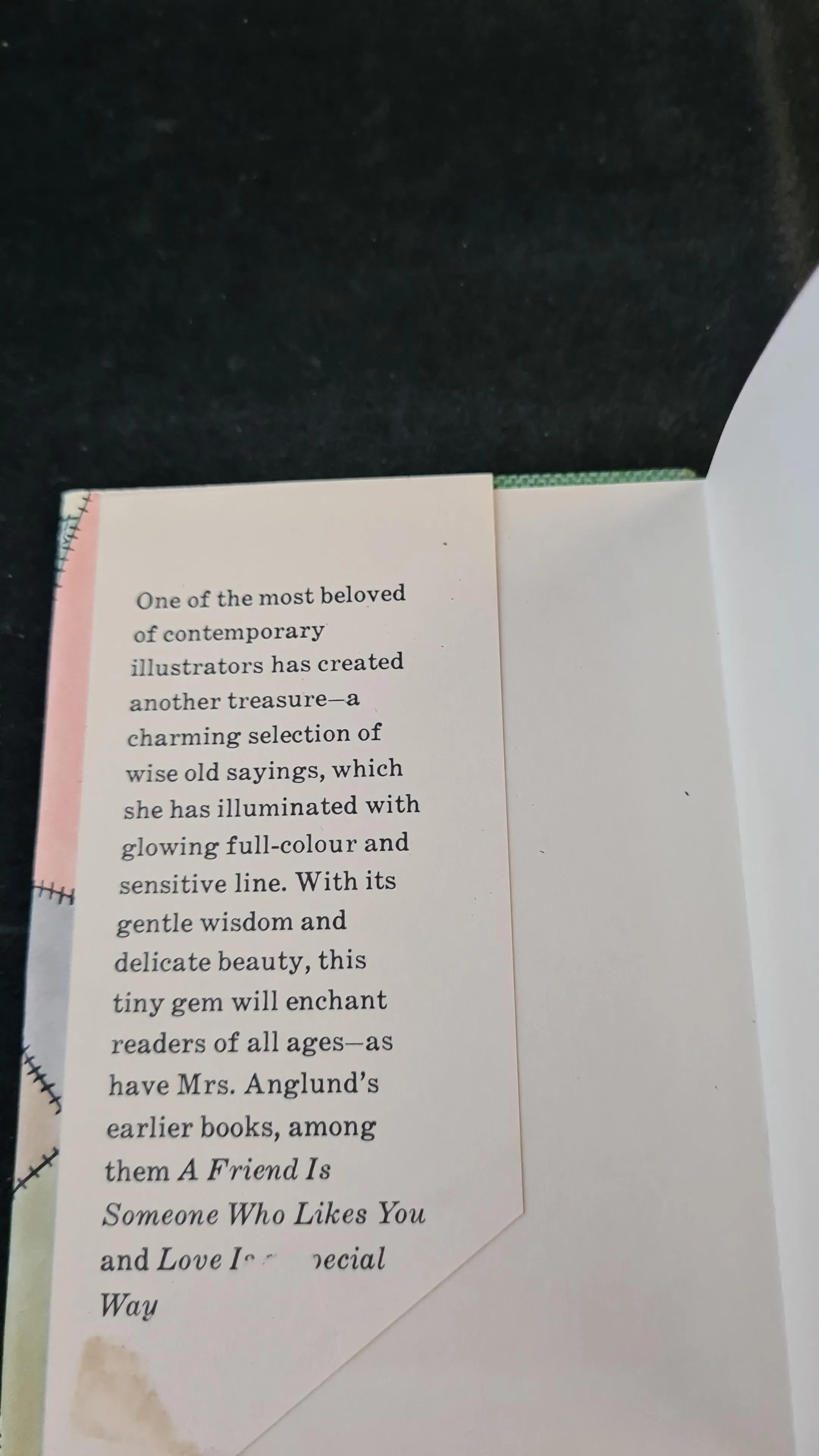 Joan Walsh Anglund - A Pocketful of Proverbs, Collins, 1965