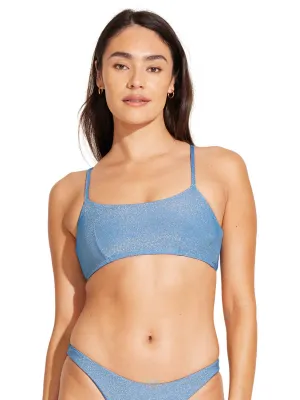 Kai Bralette in Ocean Metallic