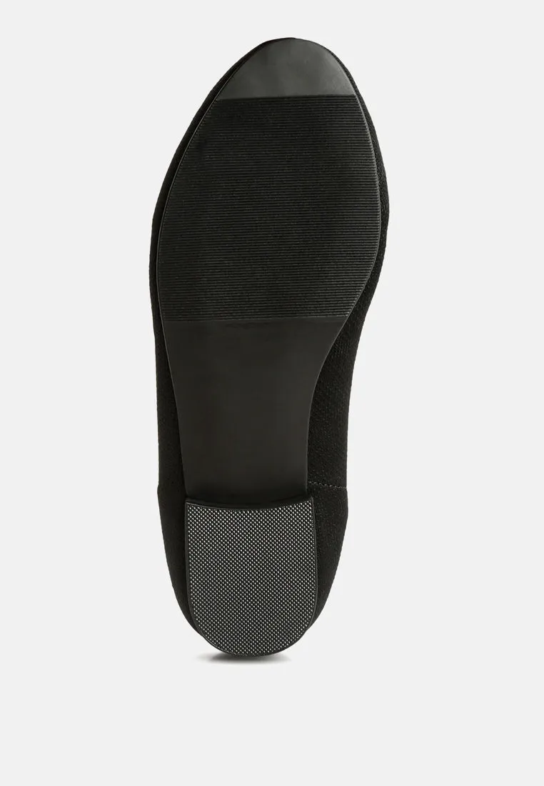 Knitted Flat Heel Loafers