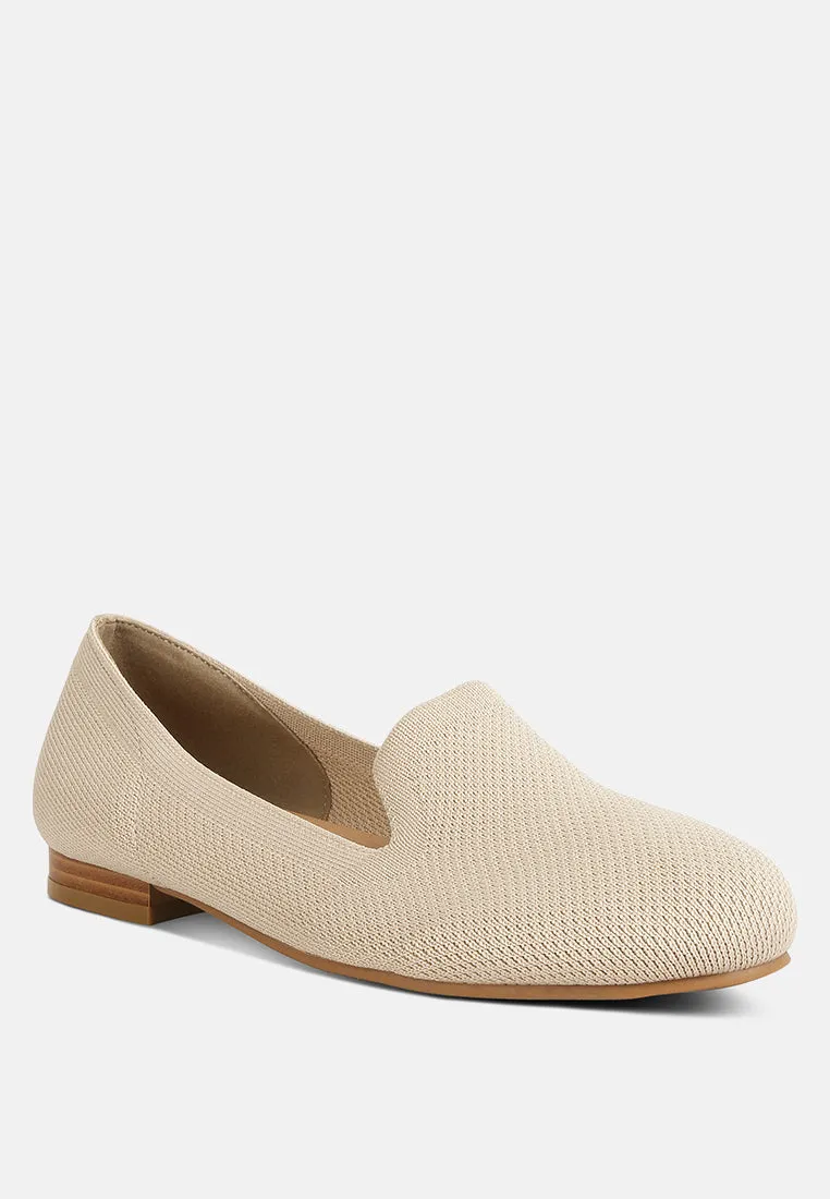 Knitted Flat Heel Loafers