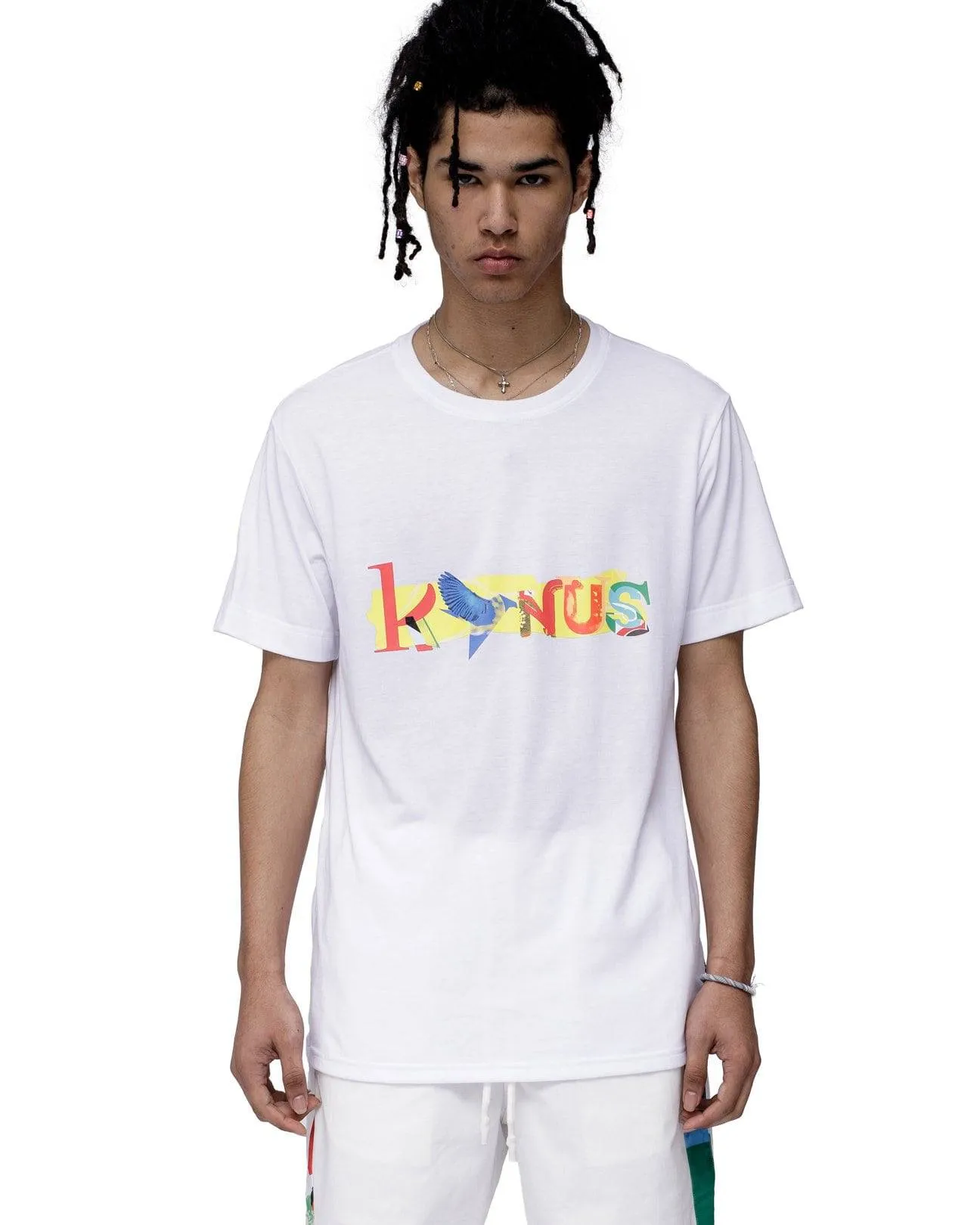 Konus Men's  Graphic Tee in White
