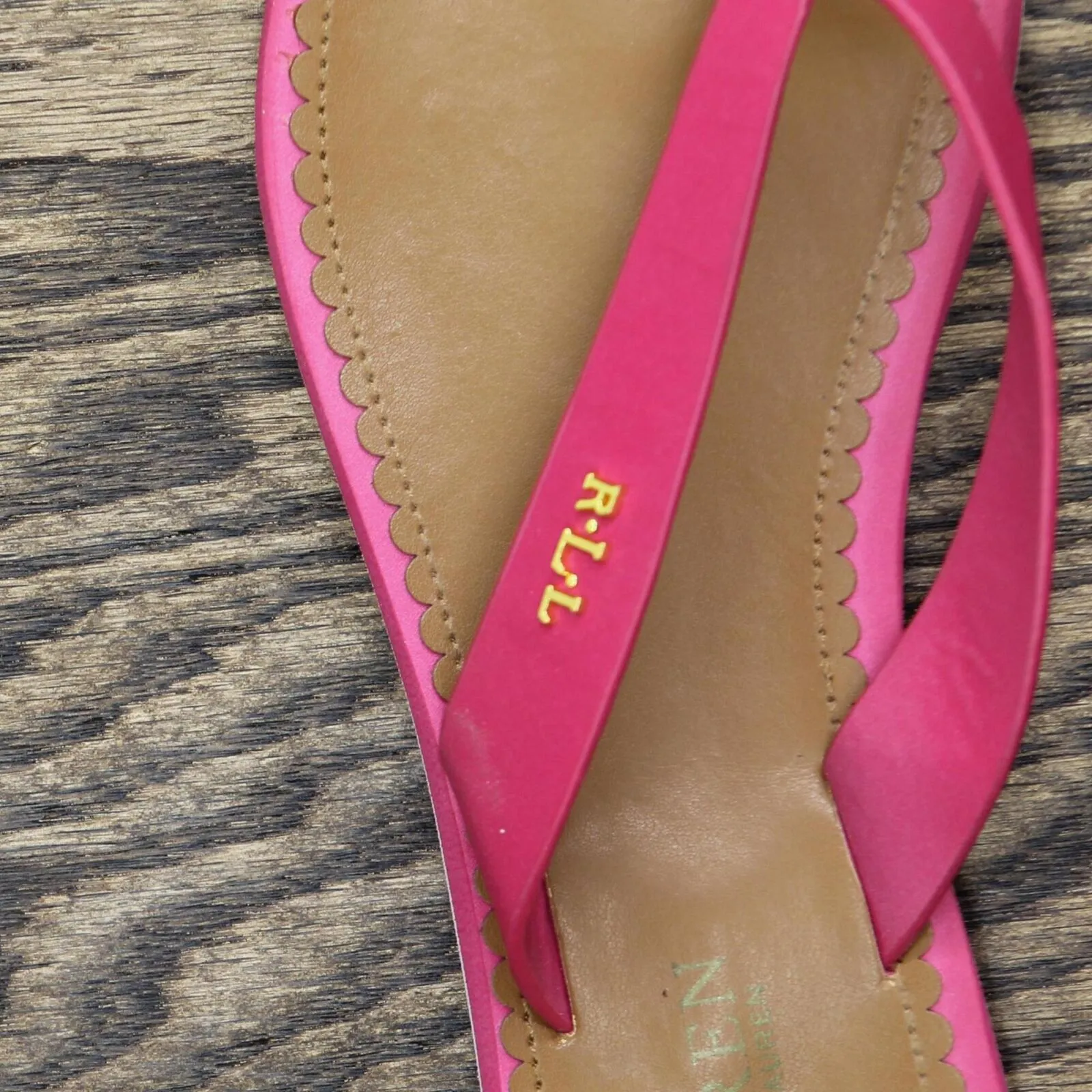 Lauren Ralph Lauren Womens Vintage Ryanne Thong Flip Flops Pink 6B