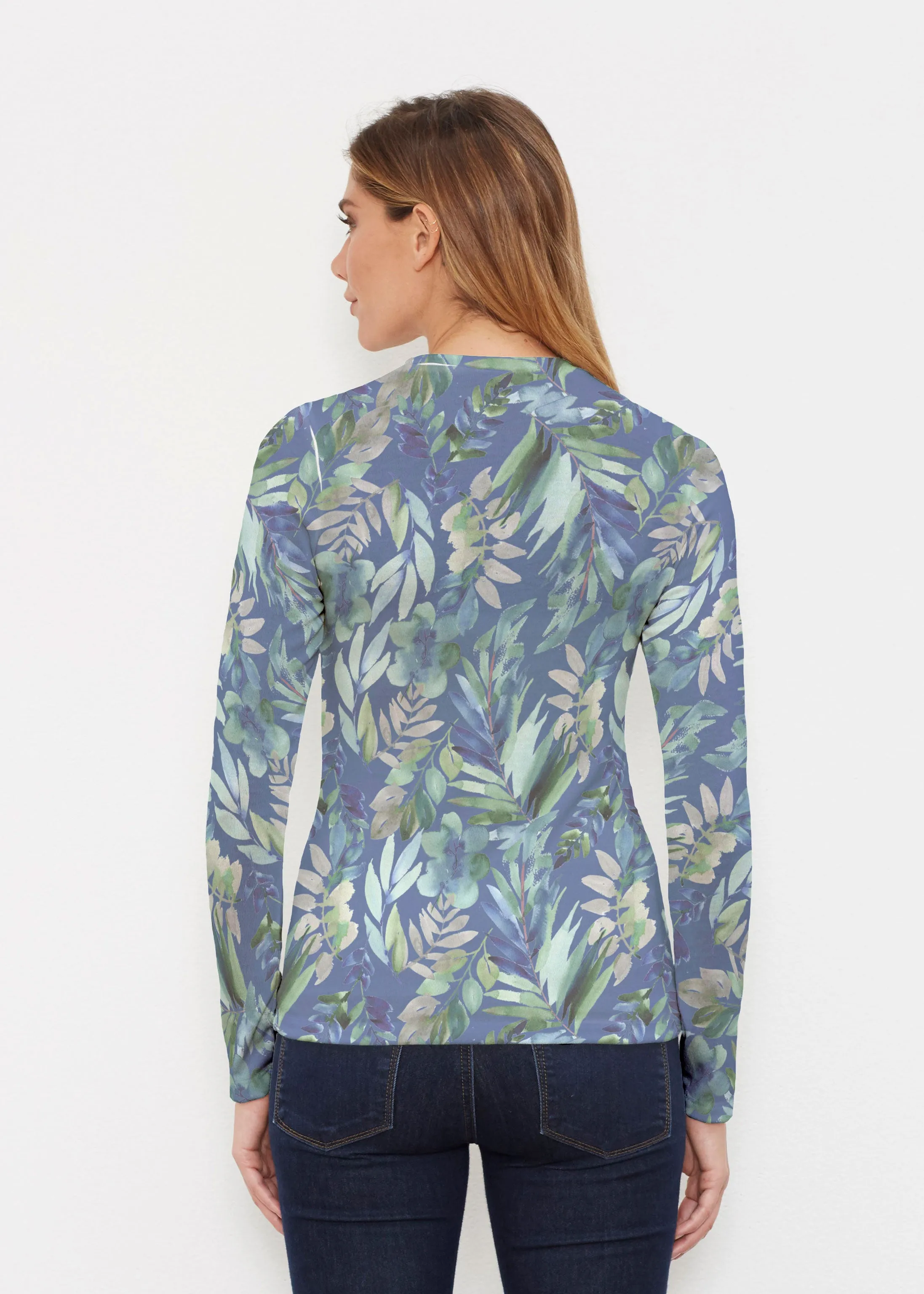 Leah Leaves (16258) ~ Butterknit Long Sleeve Crew Top