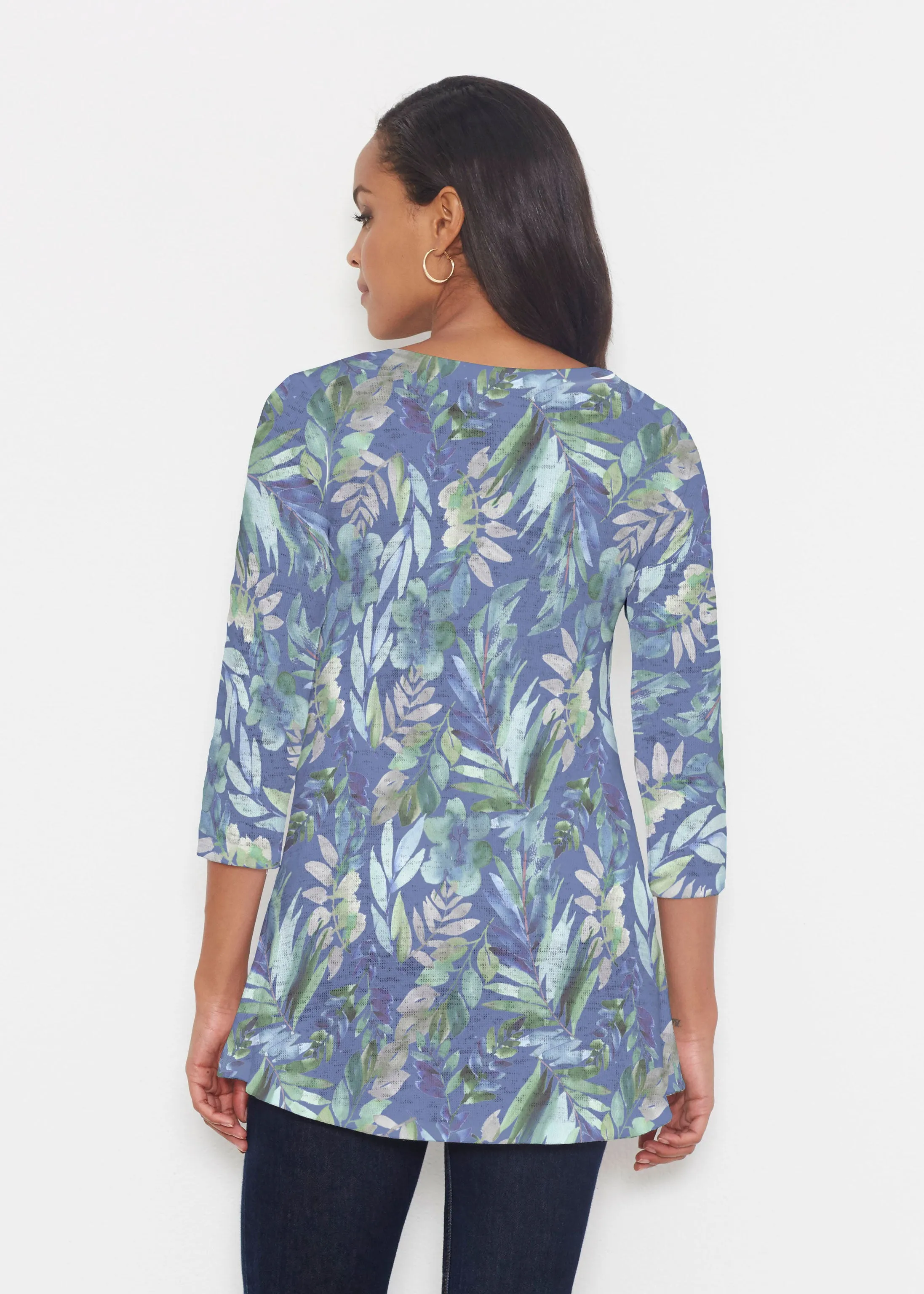 Leah Leaves (16258) ~ Katherine Hi-Lo Thermal Tunic