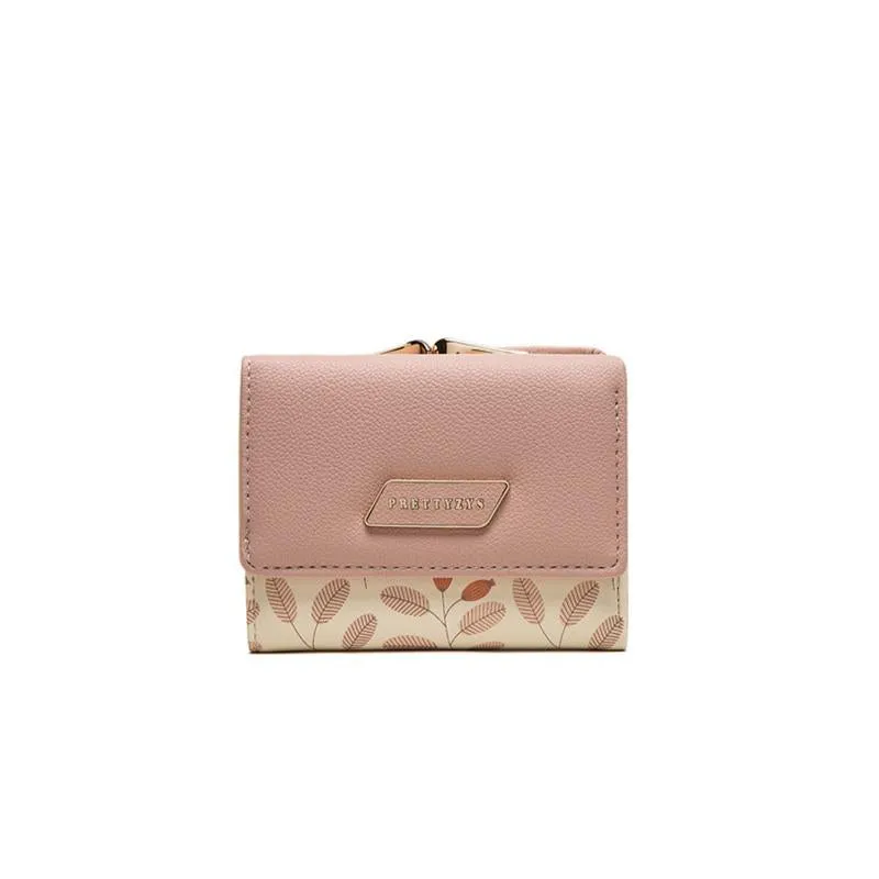 Leaves Printed Flip Cover Wallet