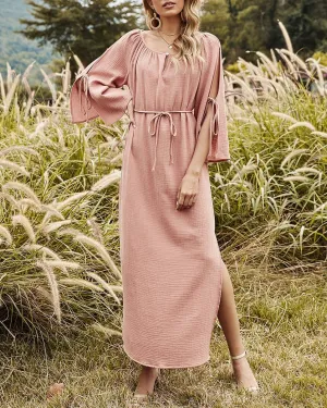 Longing for You Split Sleeve Maxi Dress