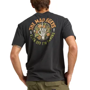 MAD HUEYS F*CK OFF IM FISHING TEE VINTAGE BLACK