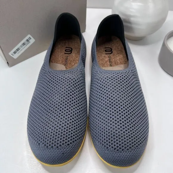Mahabis Breathe Summer Slip On Slipper Grey/Yellow Men's US 12.5-13