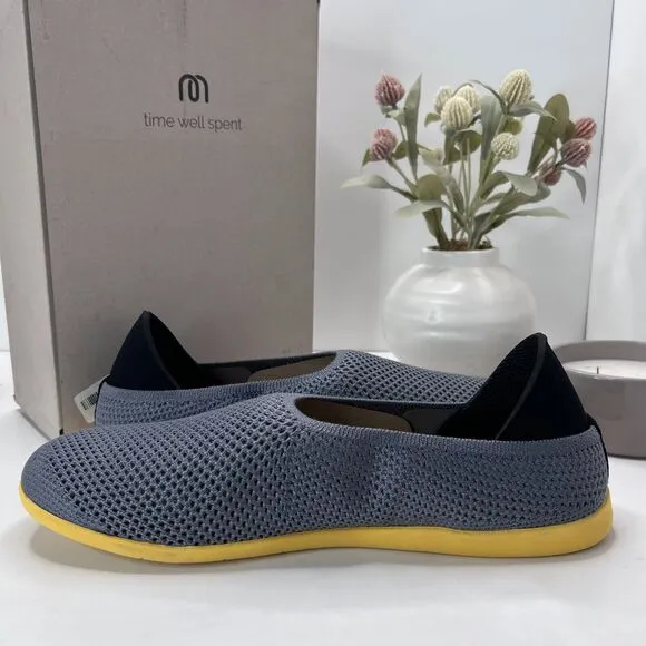 Mahabis Breathe Summer Slip On Slipper Grey/Yellow Men's US 12.5-13