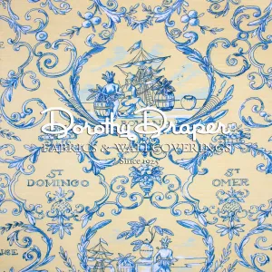 Martiniek Blue & Yellow Fabric