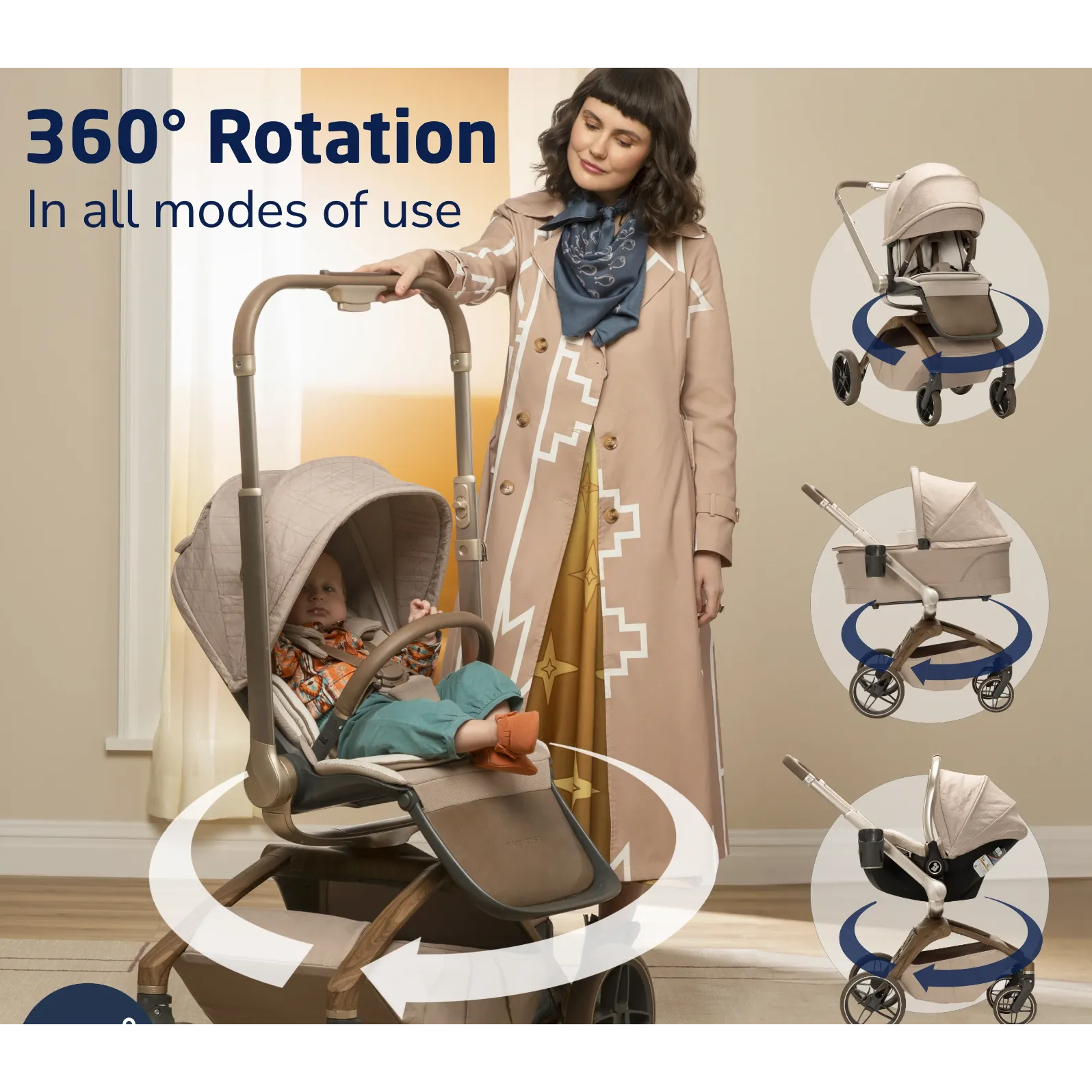 Maxi-Cosi Tana 360° Rotating Modular Stroller - Onyx Heritage
