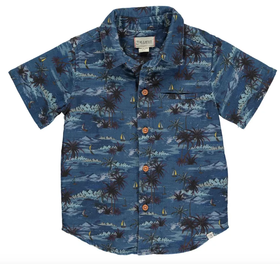 Me and Henry UK Maui Shirt Blue