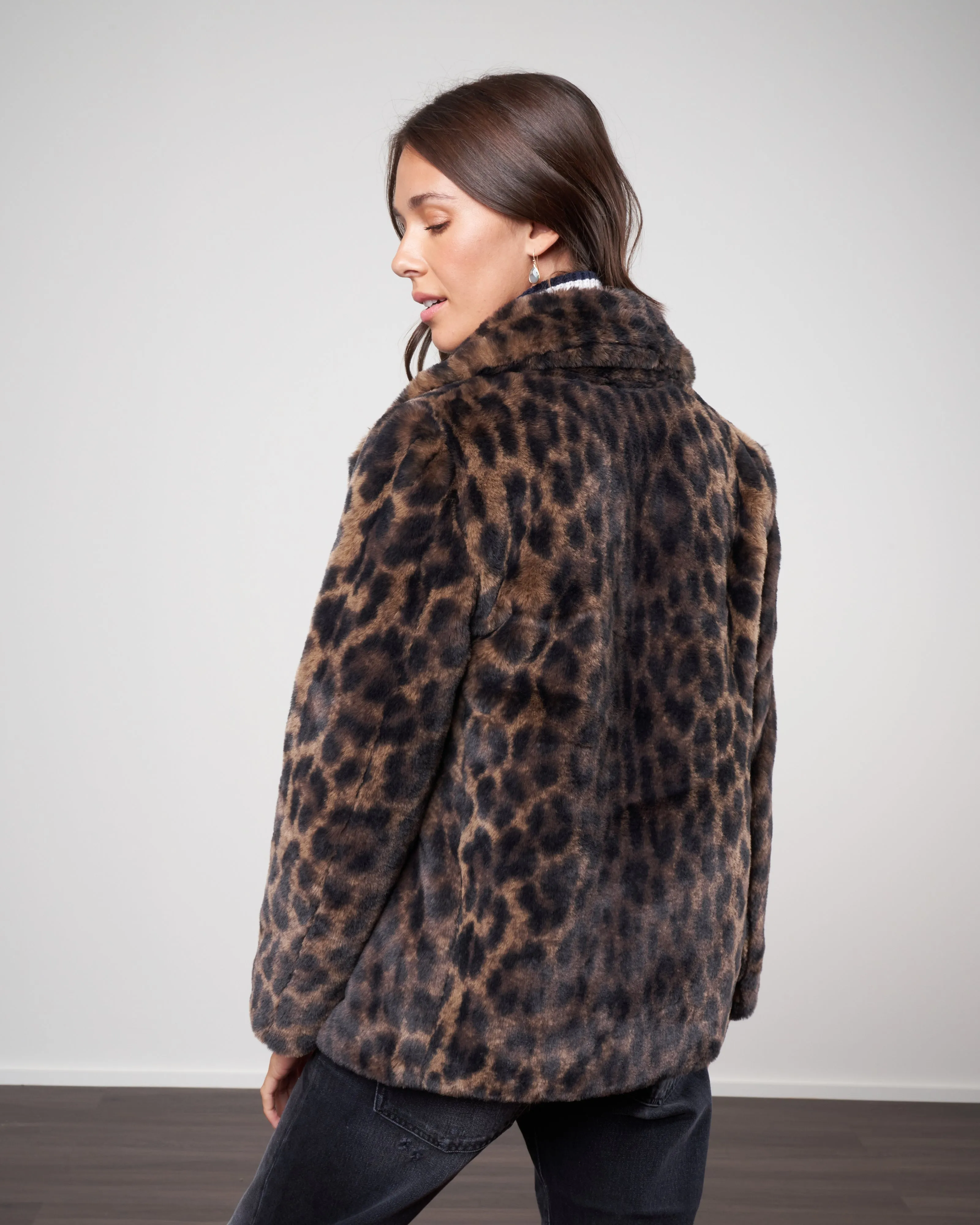 miller leo faux fur coat - naturel