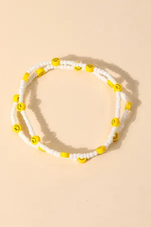 Mini Smiley Face Anklet