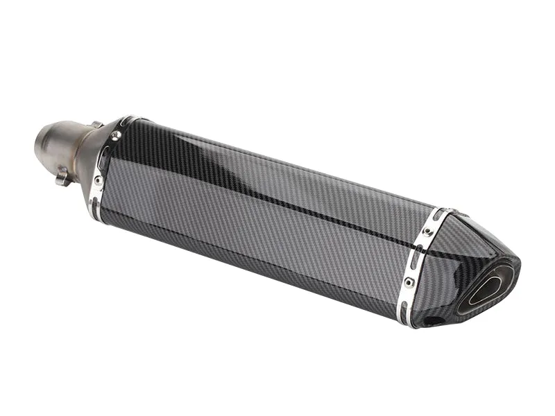 Motorcycle Slip-On Exhaust Muffler Yamaha Honda Kawasaki Suzuki 470mm