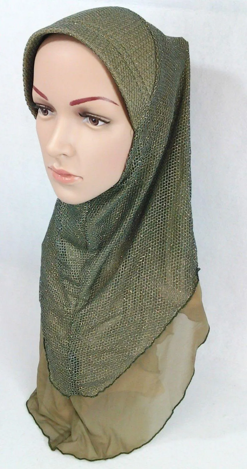 Muslim Hijab Islamic Soft Mesh Hijab/MaxiScarf/ Wrap/Shawl/Slip-on