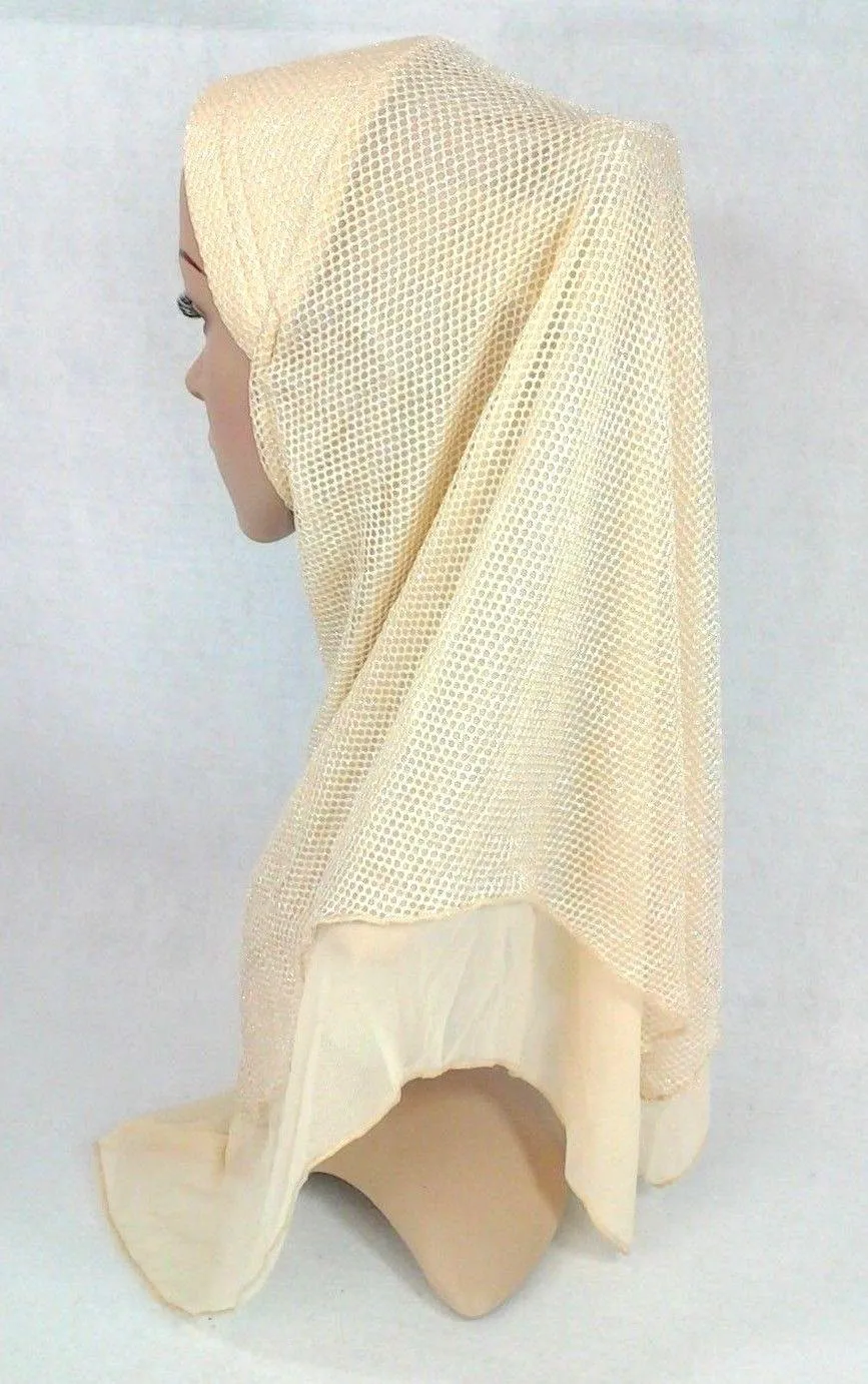 Muslim Hijab Islamic Soft Mesh Hijab/MaxiScarf/ Wrap/Shawl/Slip-on