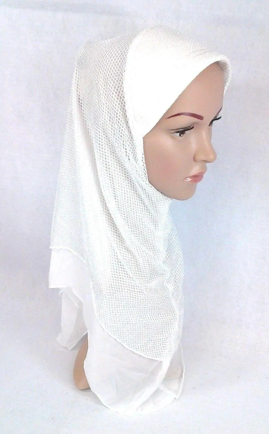 Muslim Hijab Islamic Soft Mesh Hijab/MaxiScarf/ Wrap/Shawl/Slip-on