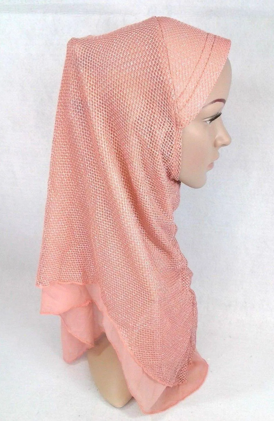 Muslim Hijab Islamic Soft Mesh Hijab/MaxiScarf/ Wrap/Shawl/Slip-on