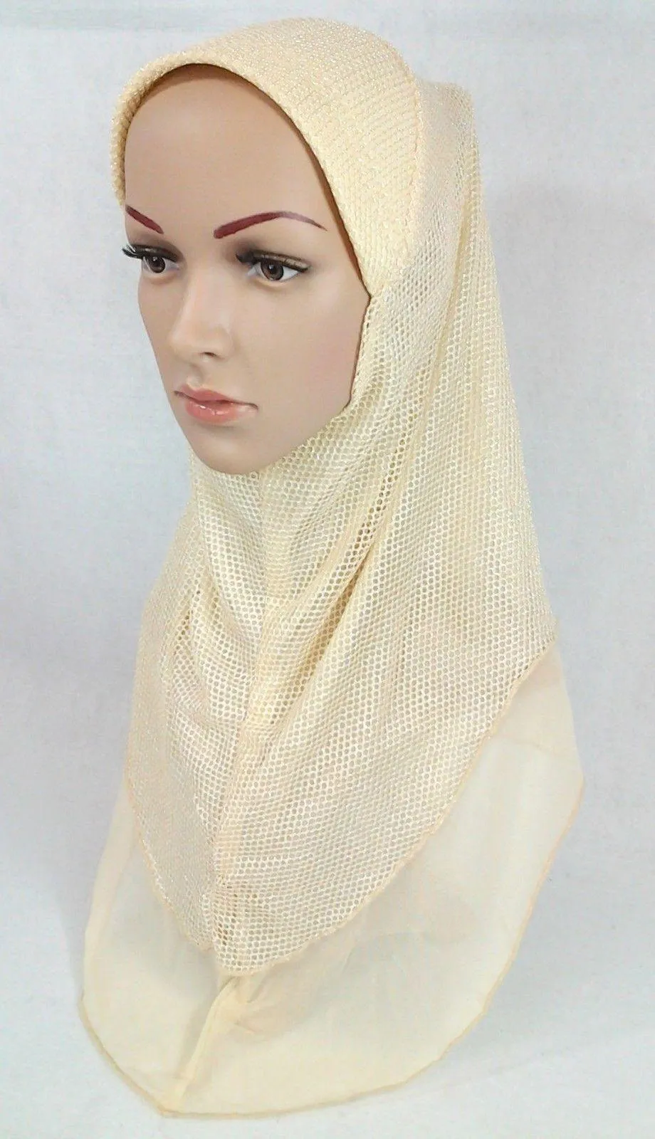 Muslim Hijab Islamic Soft Mesh Hijab/MaxiScarf/ Wrap/Shawl/Slip-on