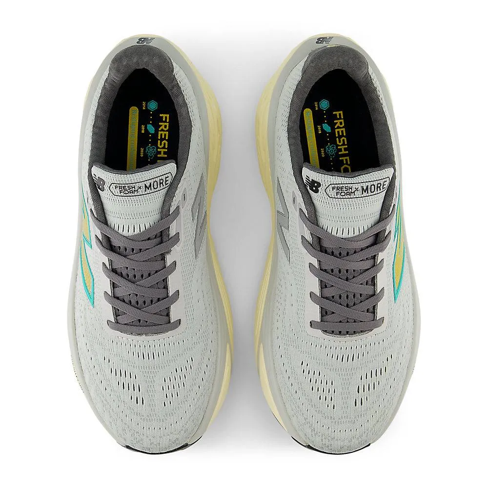 New Balance Fresh Foam More v5 WIDE (Mens) - Brighton Grey with Calcium and Cyber Jade”