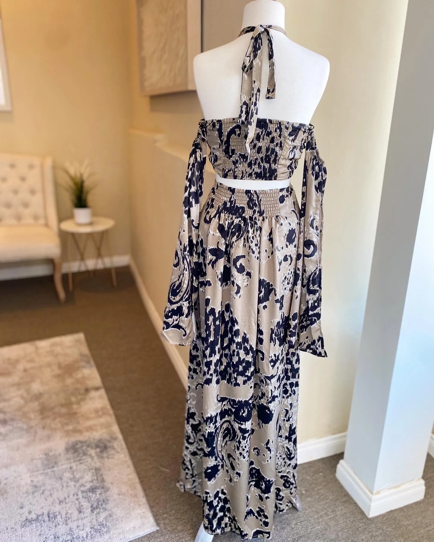 O/S Cross Front Maxi Dress