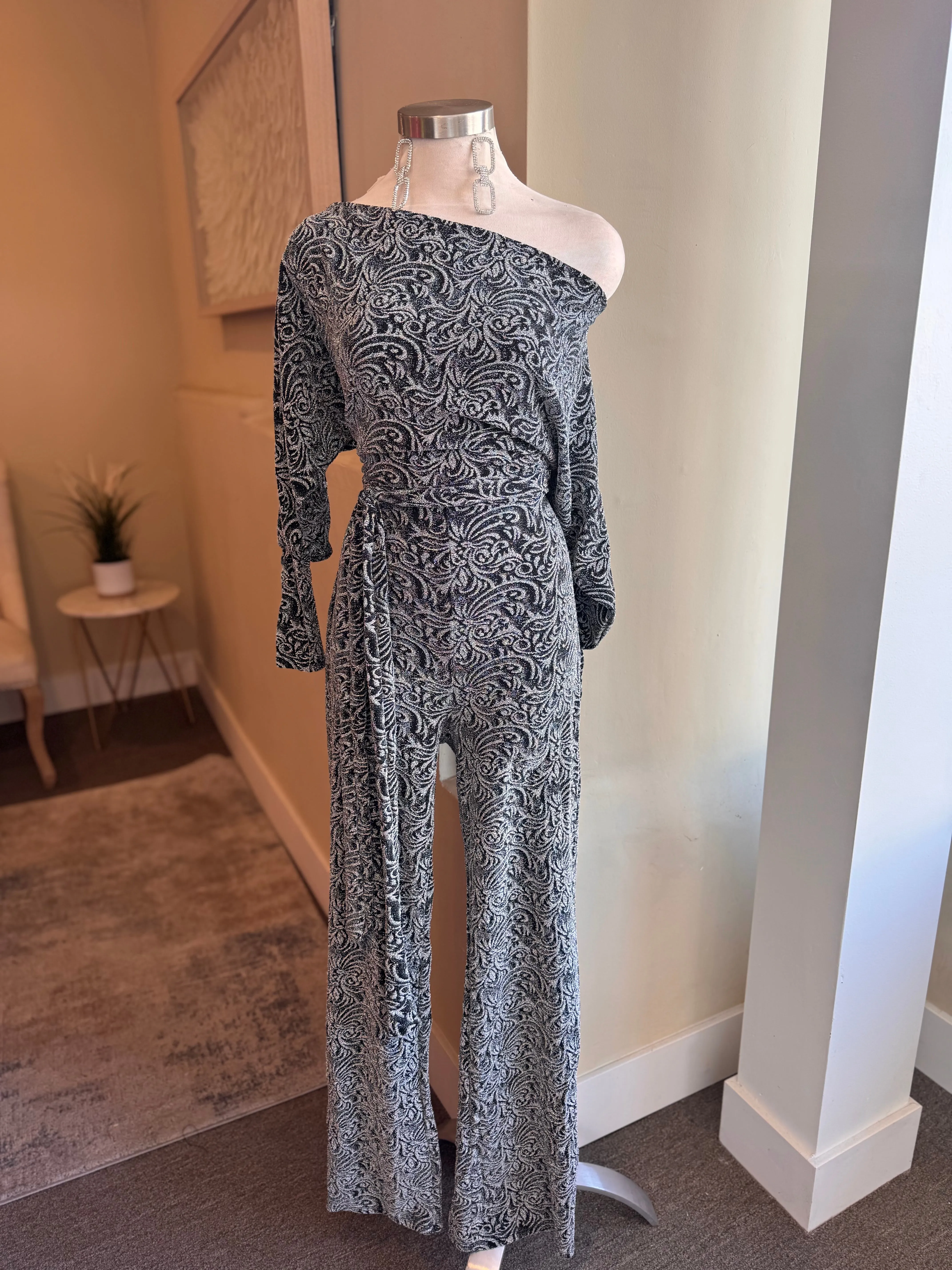 O/S Jumpsuit W Self Tie