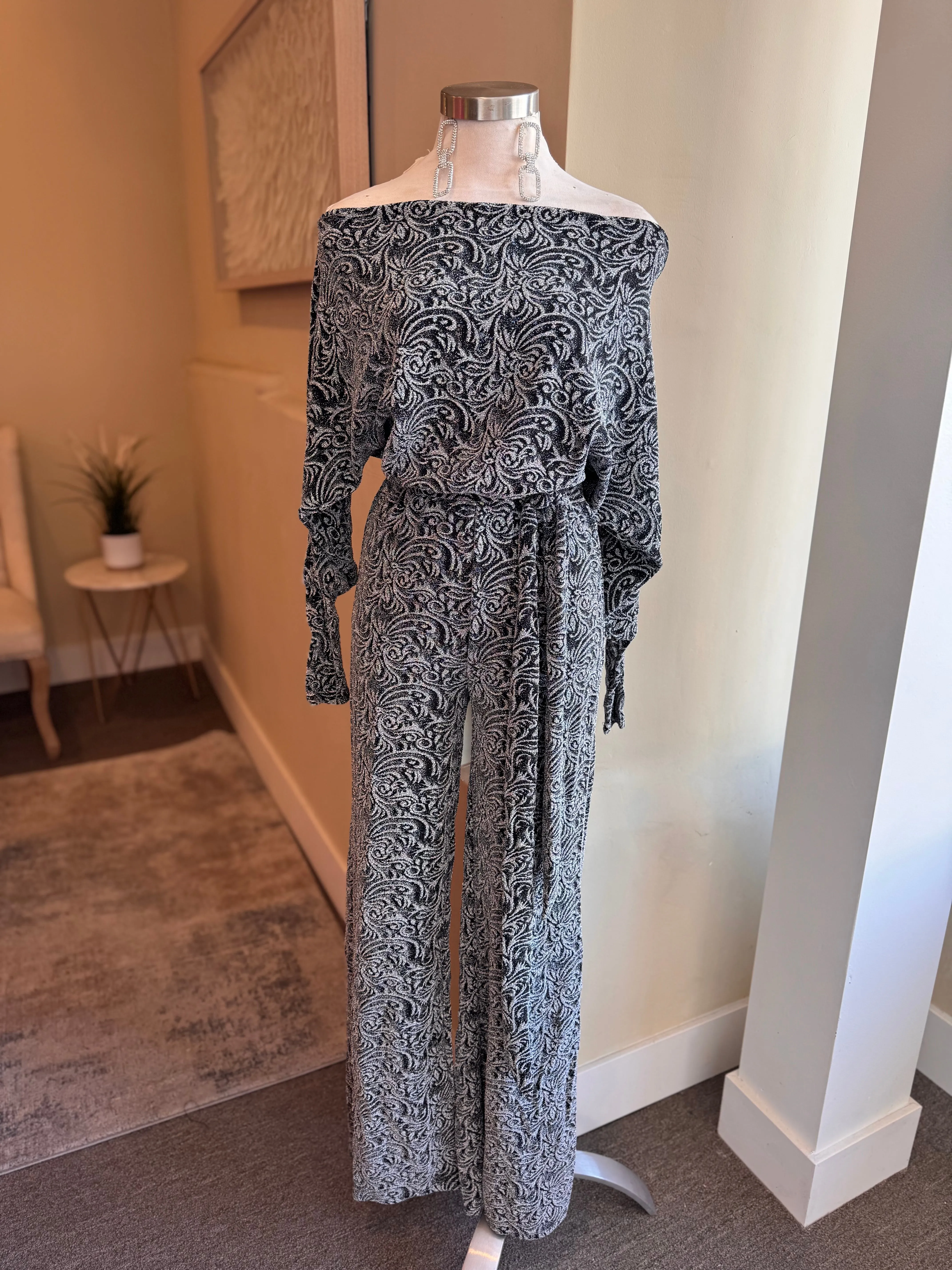O/S Jumpsuit W Self Tie