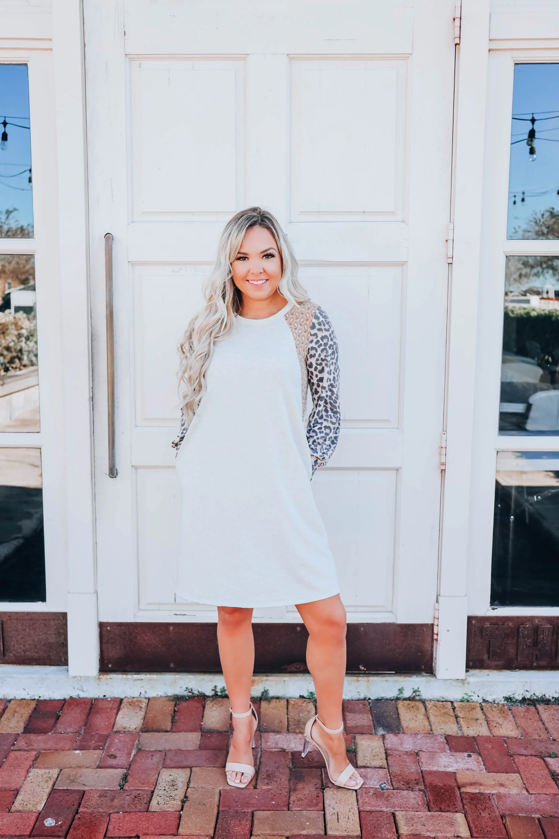 Panthera Paisley T-Shirt Dress - Oatmeal