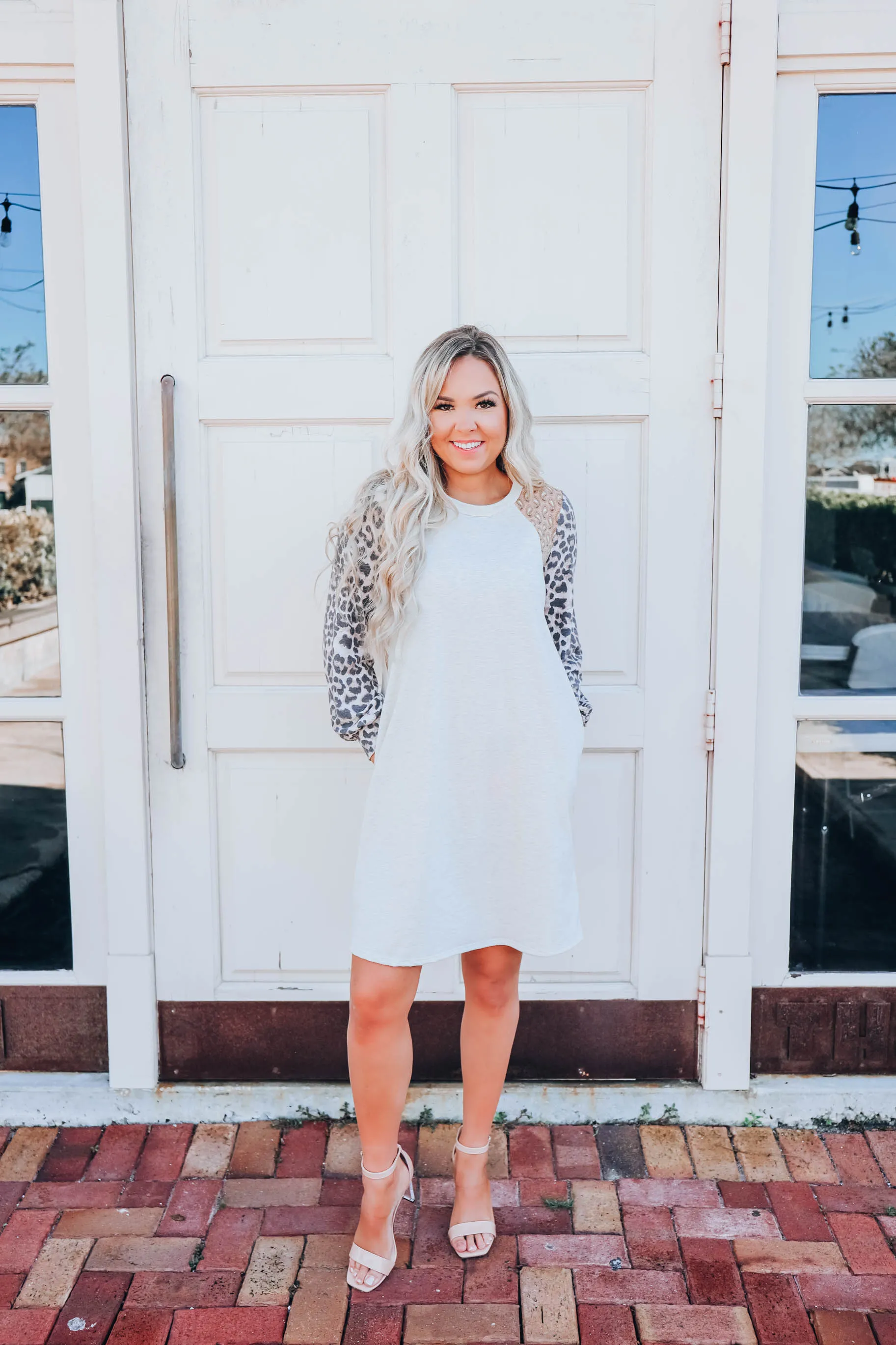 Panthera Paisley T-Shirt Dress - Oatmeal
