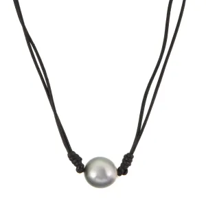 Pearl Leather Necklace