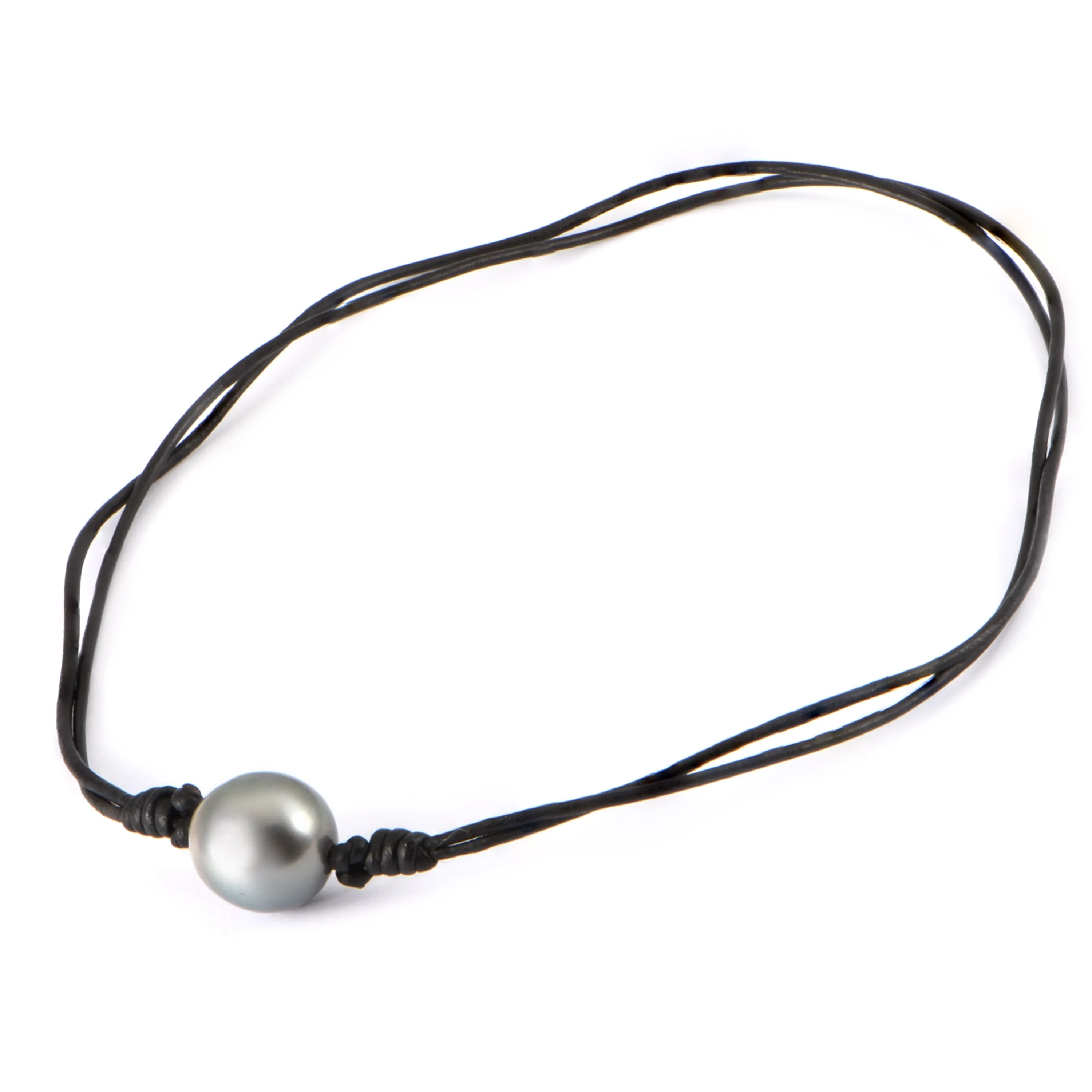 Pearl Leather Necklace