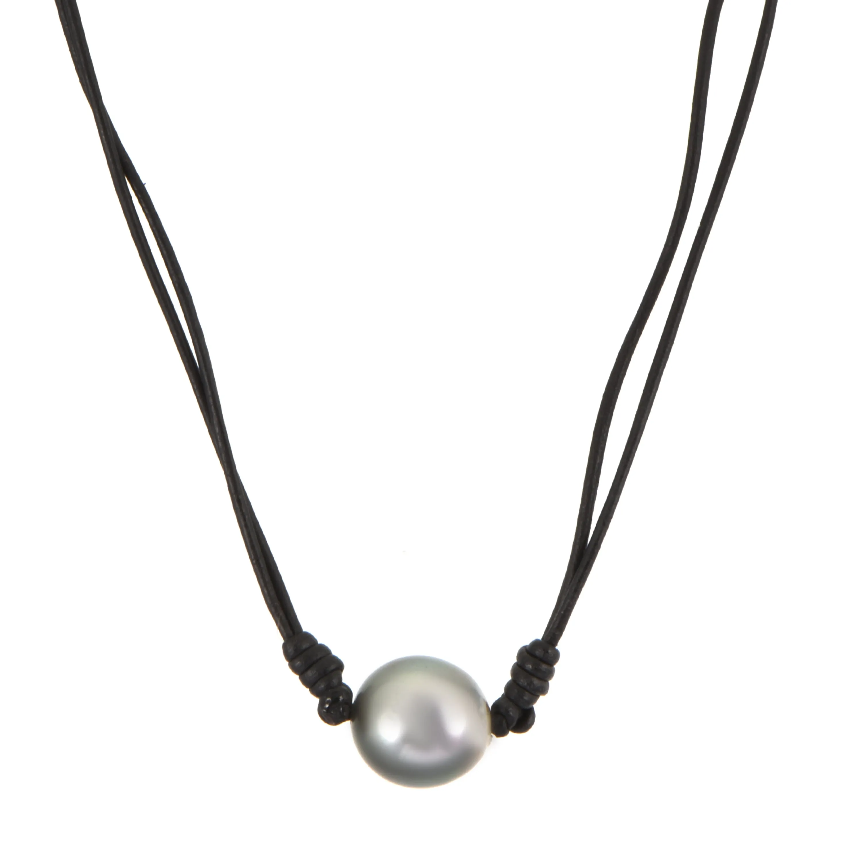 Pearl Leather Necklace
