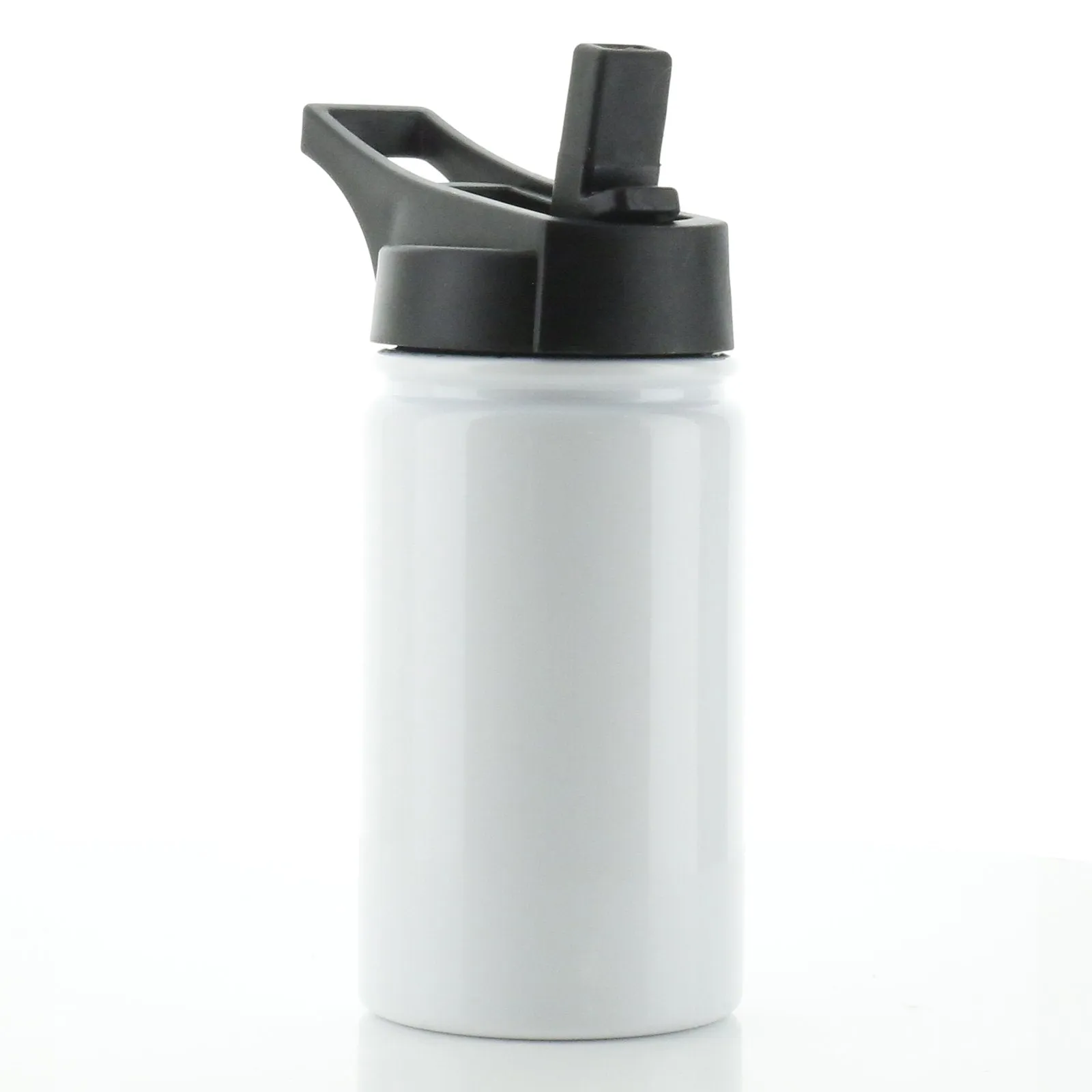 Personalised Alpaca Unicorn and Name White Sports Flask