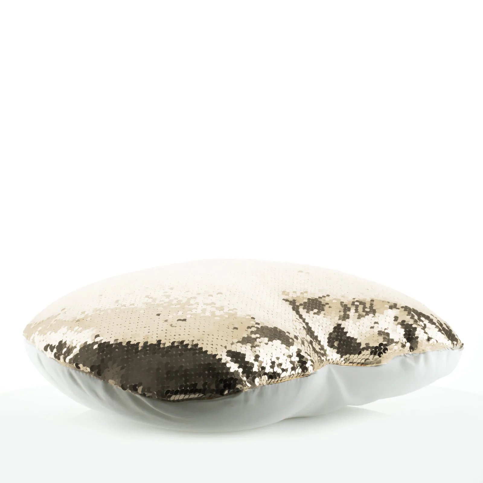 Personalised Sequin Heart Cushion with Brown Owl Yellow Flowers and Cute Text