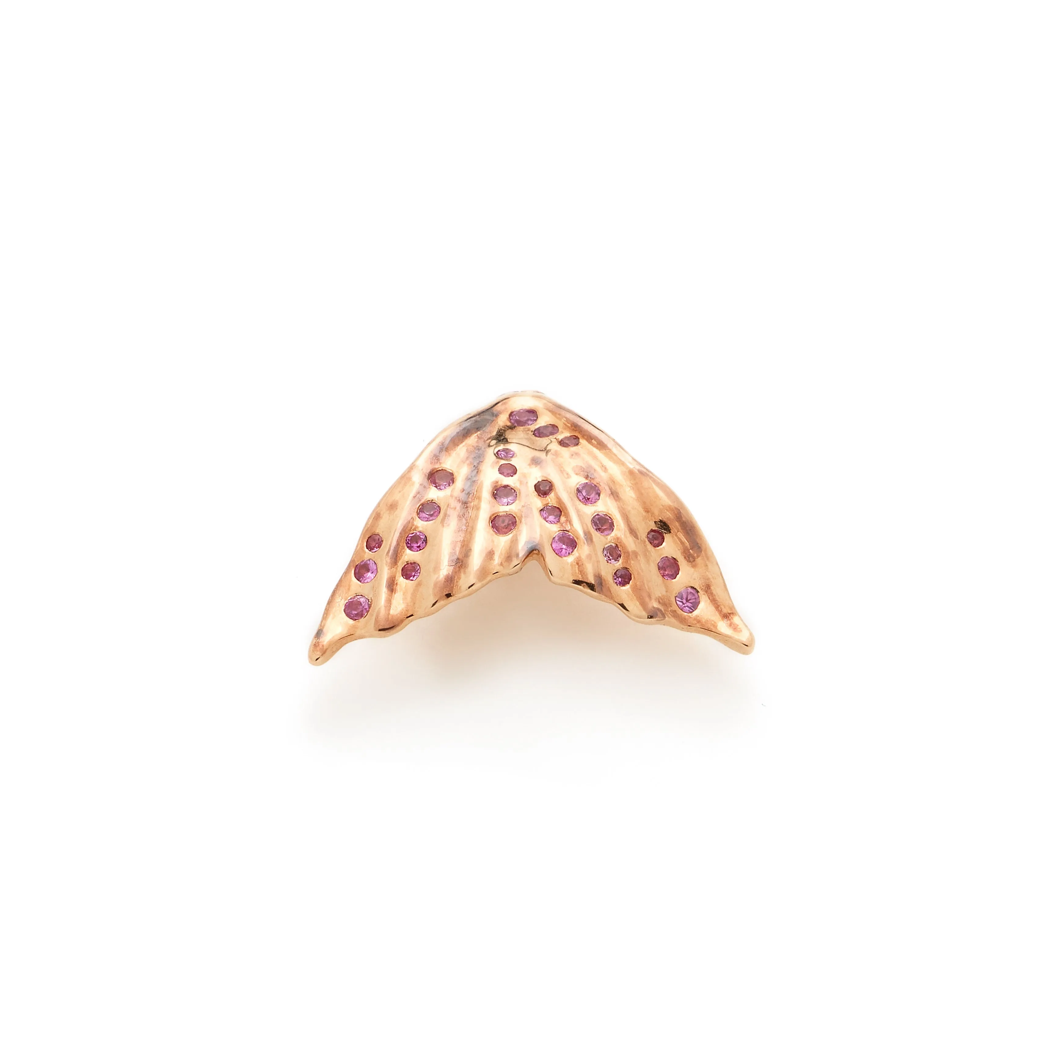 Pink Sapphire Flipper Stud Earring
