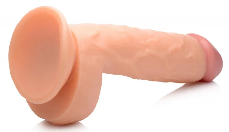 Pop Pecker 8.25 Inch  With Balls - Light