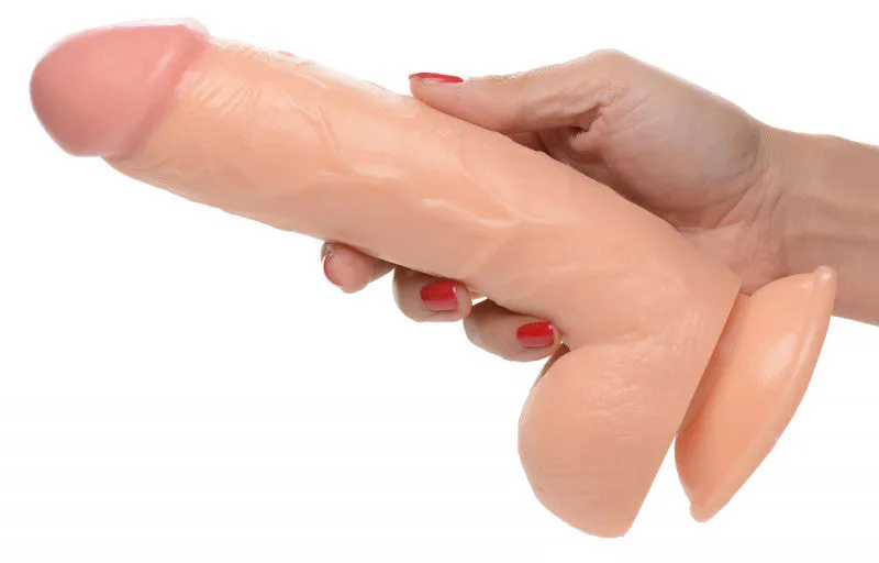 Pop Pecker 8.25 Inch  With Balls - Light