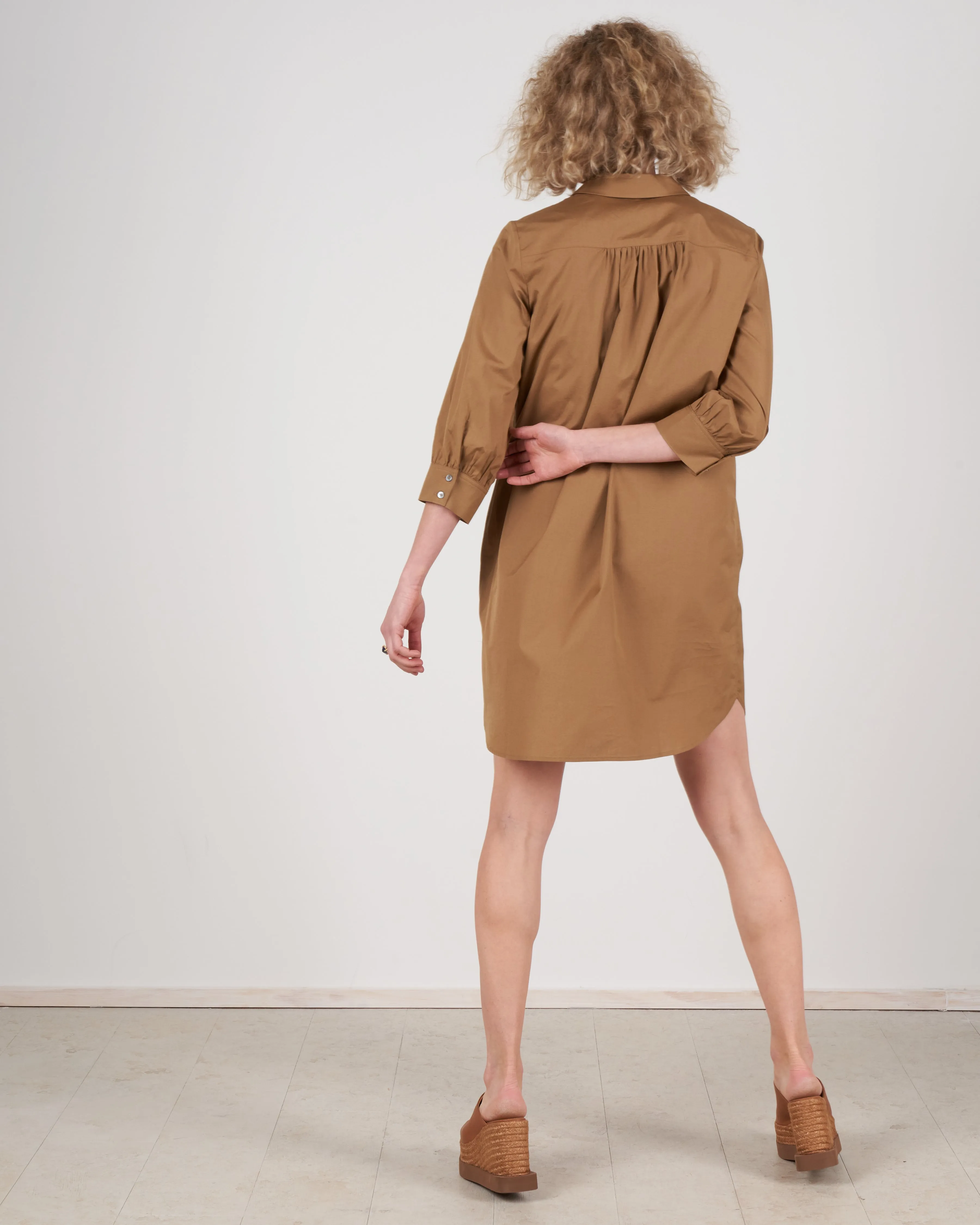 popover dress - toffee